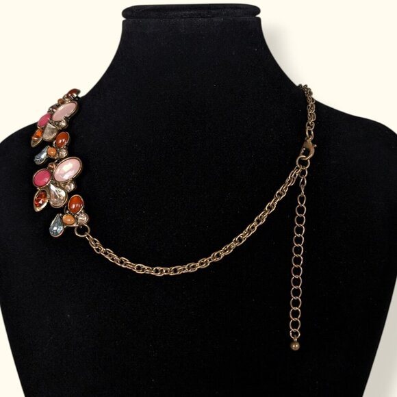 (2/$20) Vintage Pink Stone State3ment Necklace - Picture 5 of 6